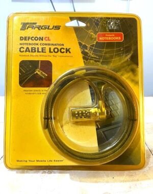 Targus Defcon CL Notebook Combination Cable Lock - 6.5ft Galvanized Steel Security Lock
